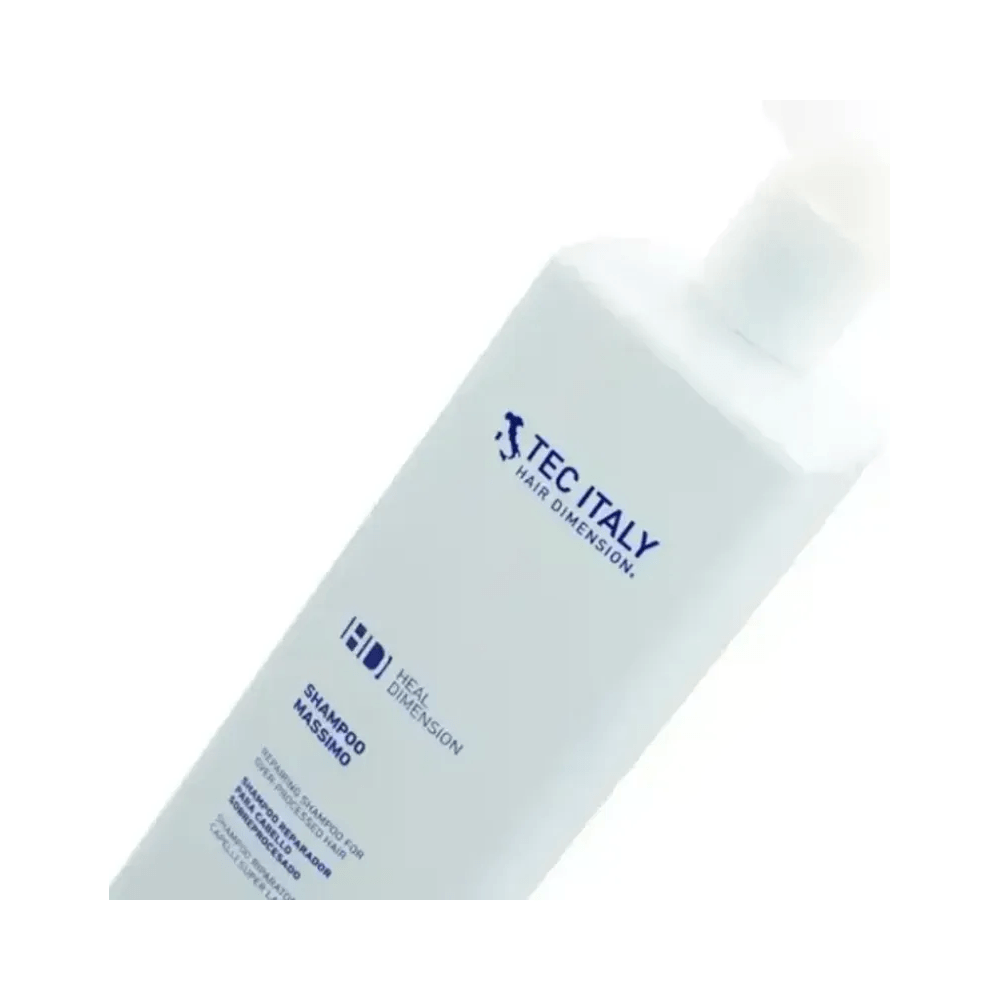 Shampoo Tec Italy Massimo Reparador 1000ml - imagem inclinada com pump
