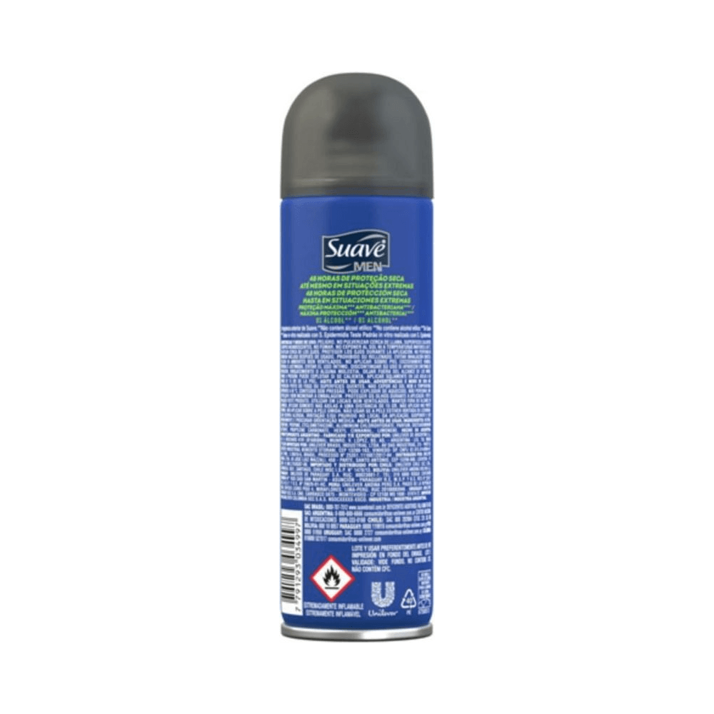 Verso do Desodorante Suave Men Intense Protection 150ml