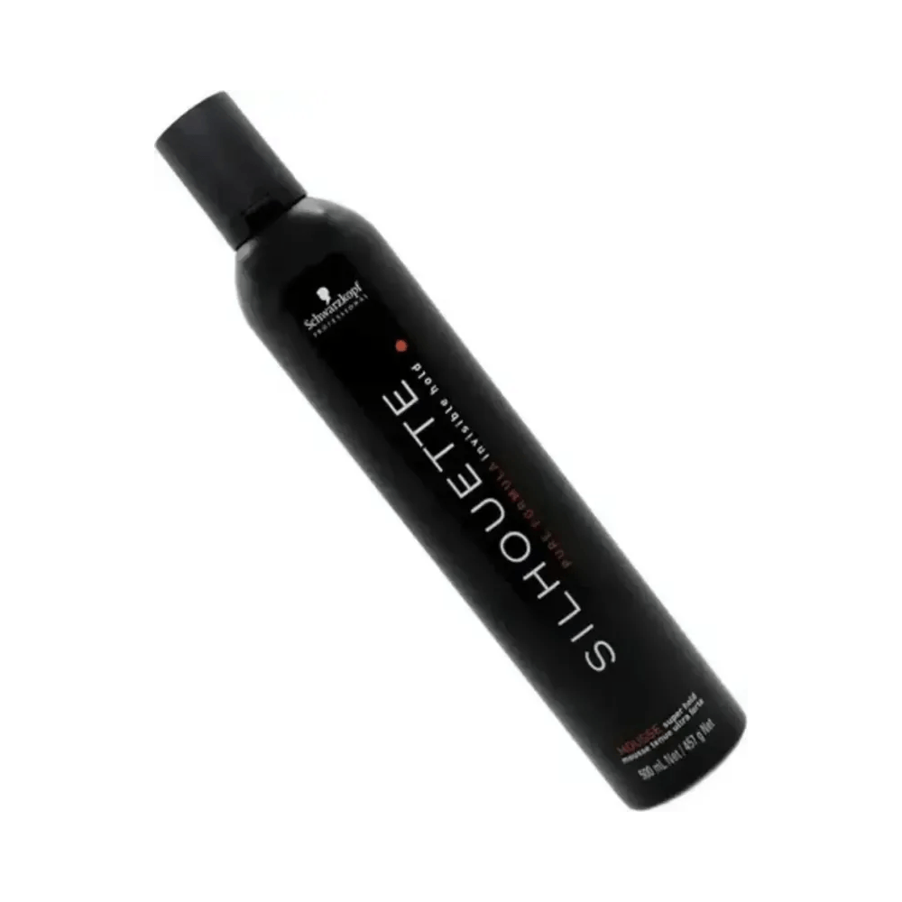 Mousse Silhouette 200ml inclinado - embalagem preta