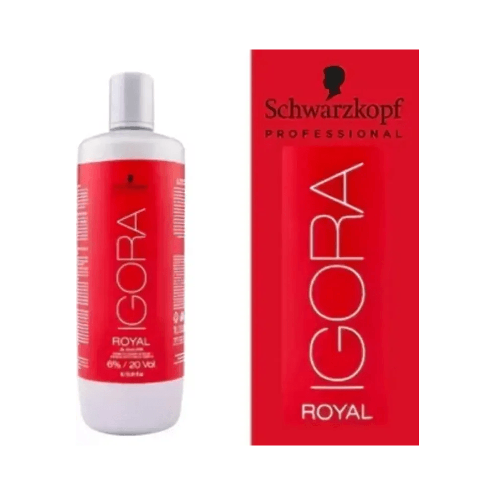 Oxigenada Igora Royal 6% 20 Volumes - rótulo em destaque