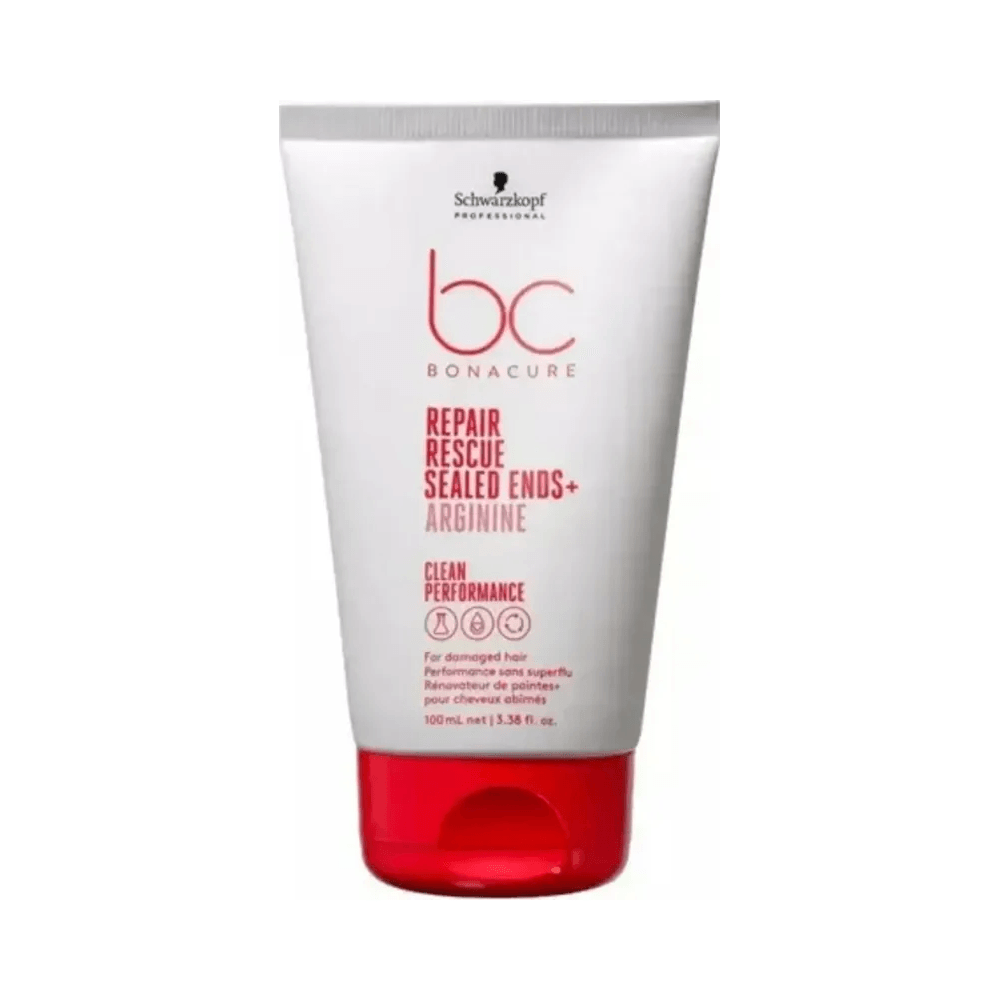 Tubo Bonacure Repair Rescue Sealed Ends 100ml com tampa vermelha
