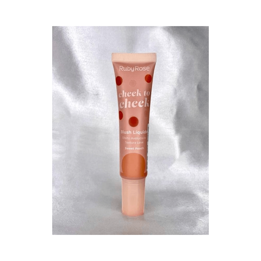 Blush Líquido Ruby Rose Cheek To Cheek Sweet Peach - vista frontal do aplicador