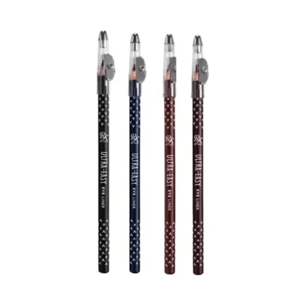 Conjunto de lápis RK by Kiss mostrando variações de cores e apontador