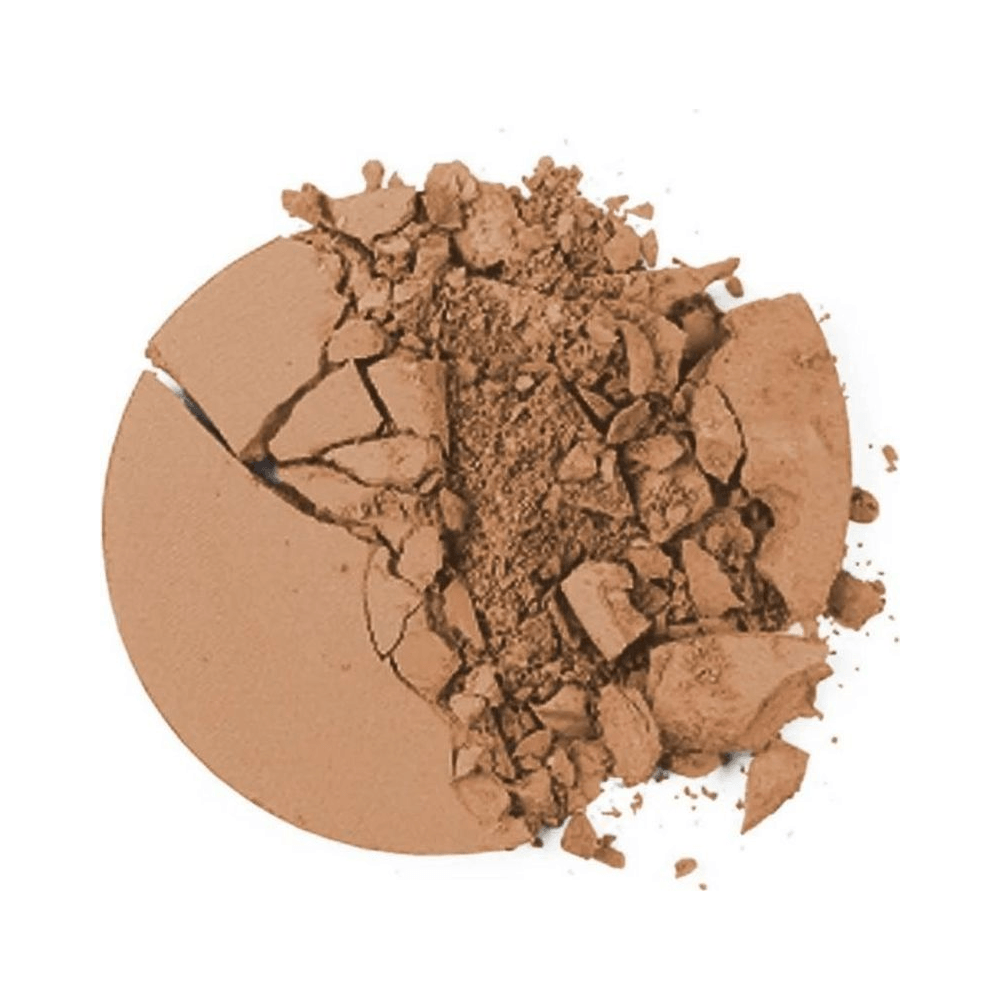 Pó Compacto RK by Kiss Super Fixo Bege - pó quebrado destacando textura