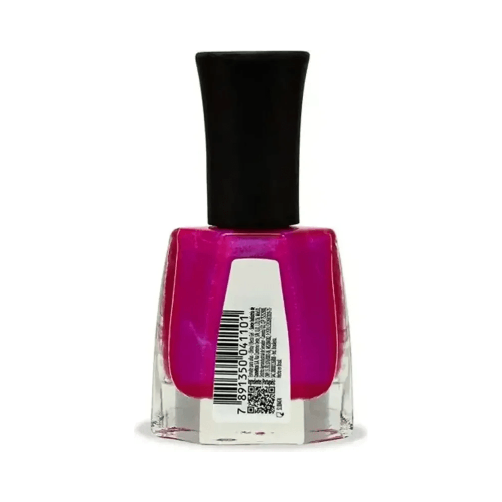 Verso do frasco do esmalte Risqué Diamond Gel com etiqueta e informações do produto