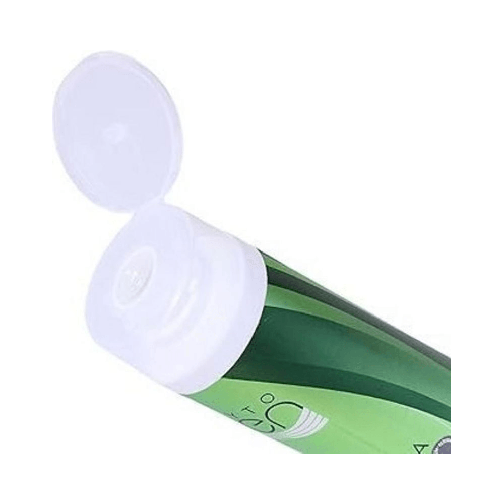 Close da tampa flip e detalhe da embalagem