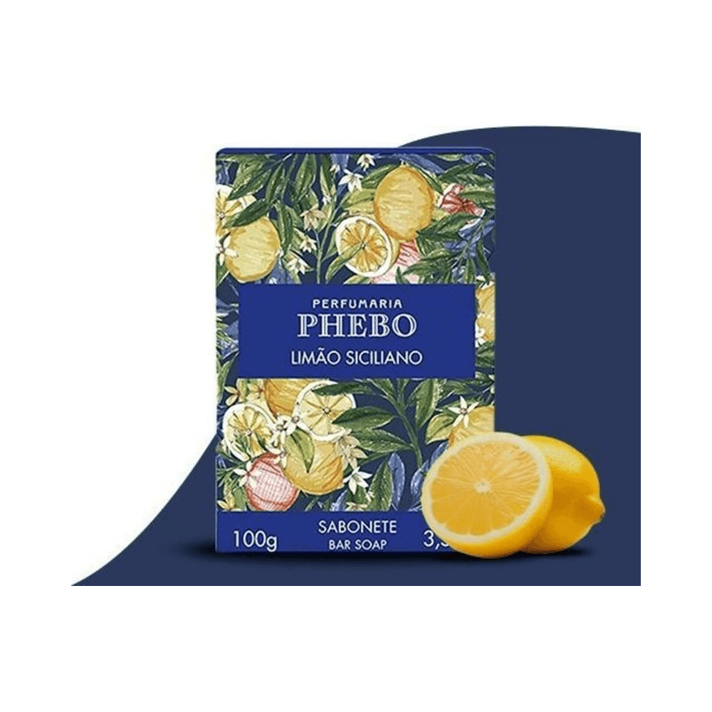 Sabonete Phebo Limão Siciliano com fatias de limão