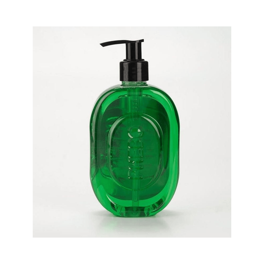 Visão traseira do frasco Phebo Amazonian 320ml com detalhe em relevo