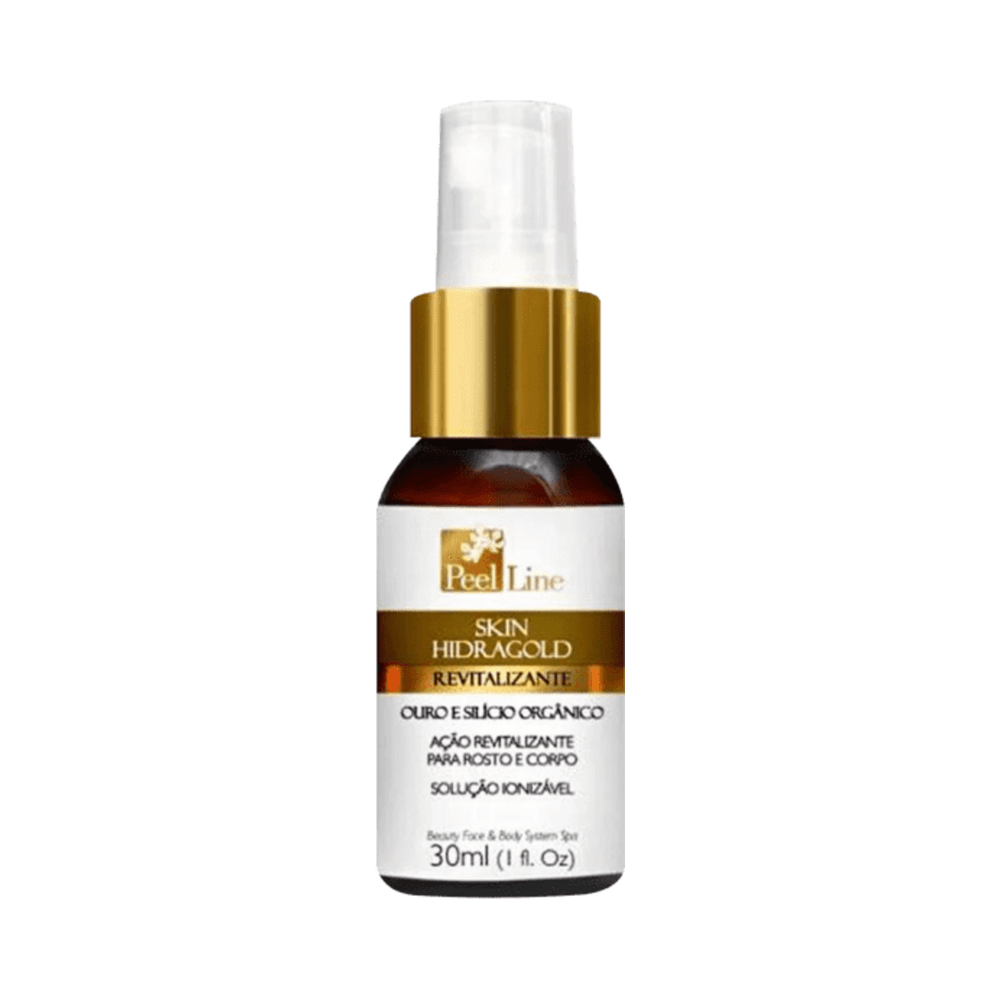 Frasco Peel Line Skin Hidragold isolado em fundo branco