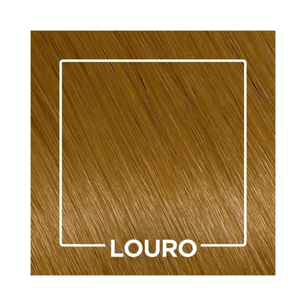 Amostra de cor Louro - resultado com brilho