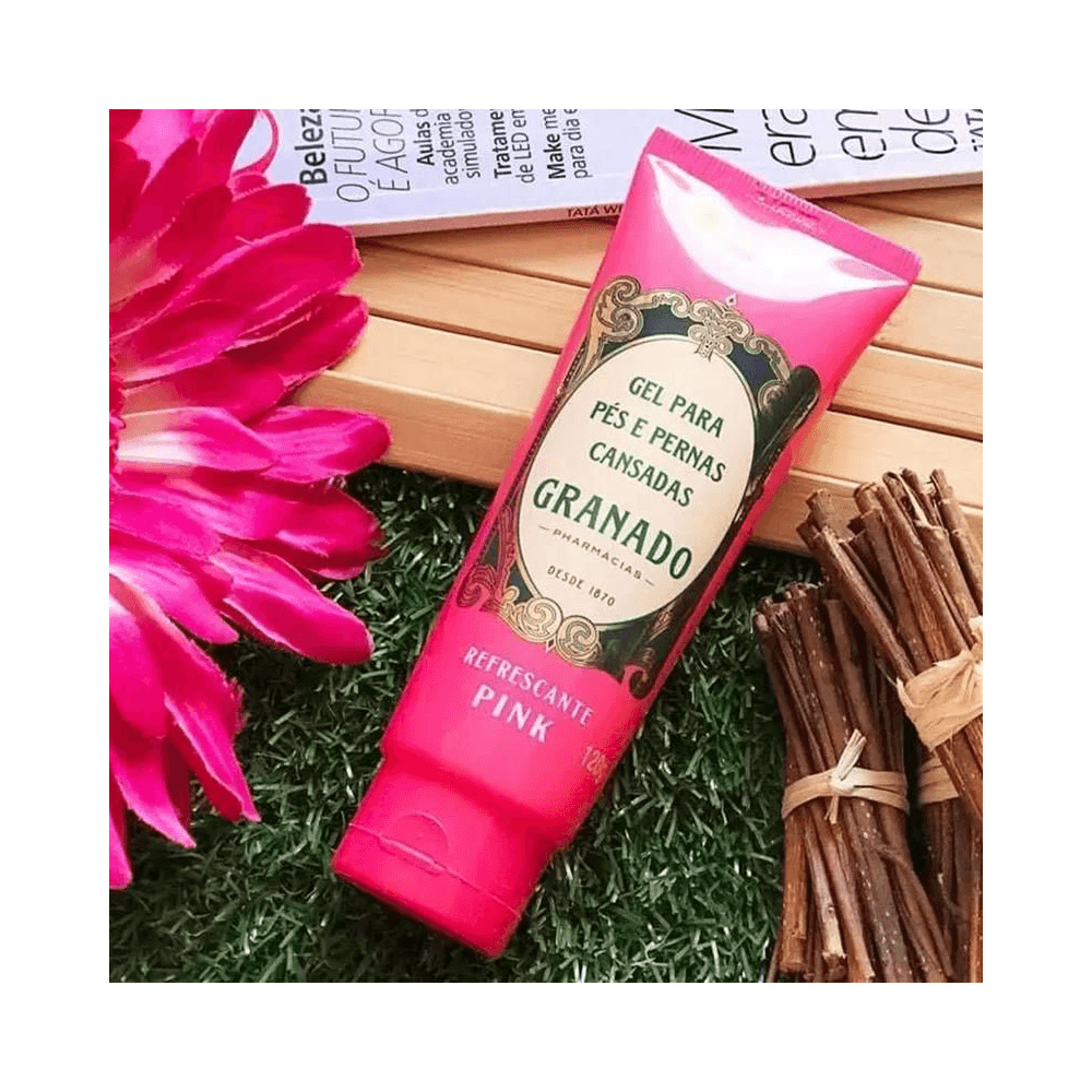 Tubo de gel Granado com rótulo vintage