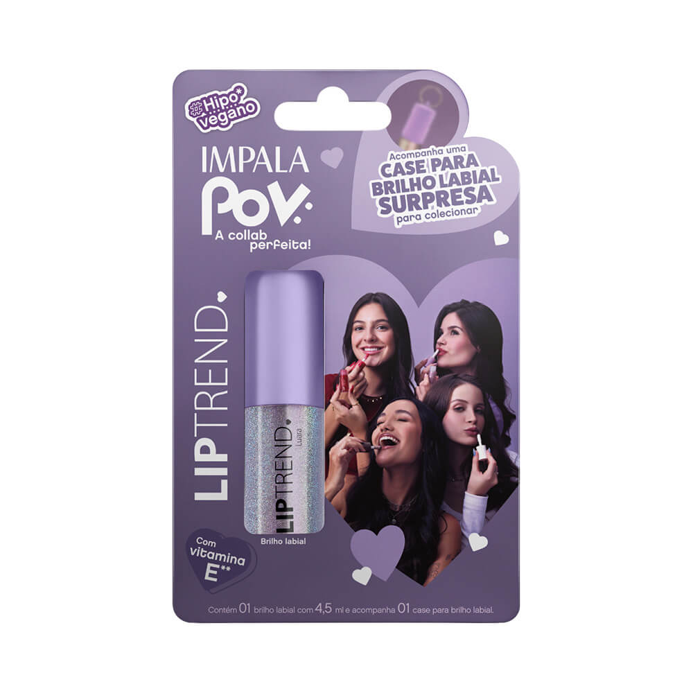 Kit Impala Gloss + Case Luara POV Tô Pronta! embalagem e produto em destaque