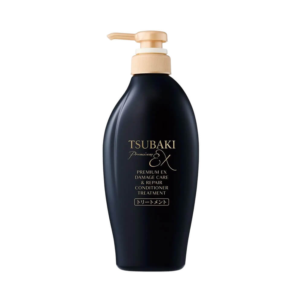 Frasco frontal do condicionador Tsubaki Premium EX Damage Care & Repair 450ml