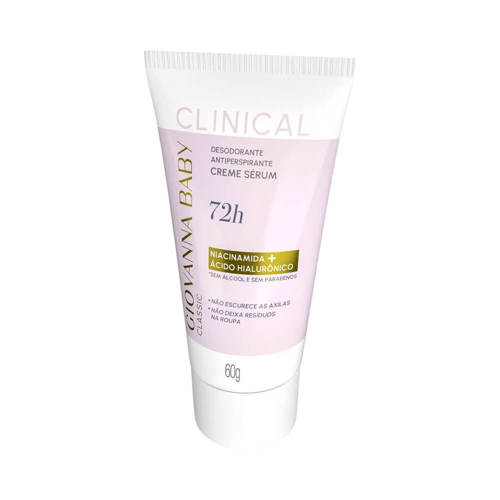 Frontal do desodorante creme Giovanna Baby Clinical 72h Blanc Vanilla 60g