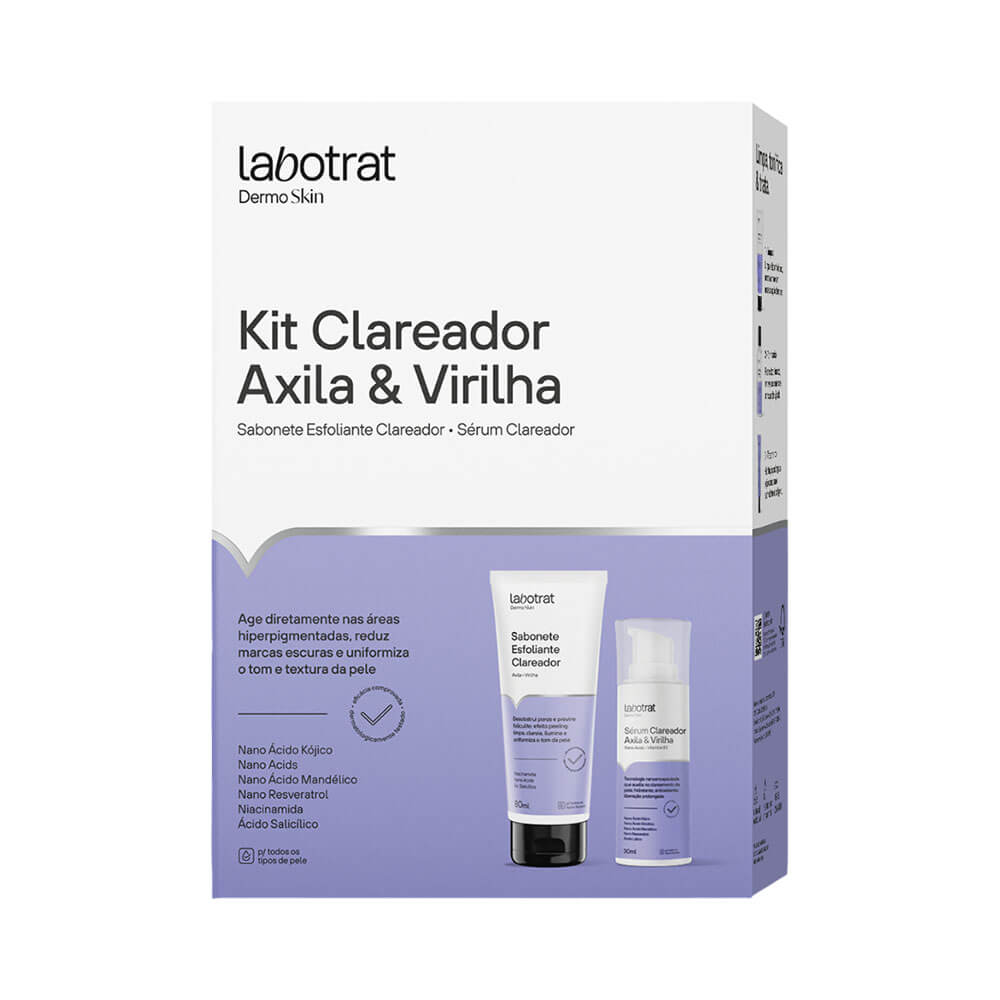 Kit Labotrat Clareador Axila e Virilha com sabonete e sérum
