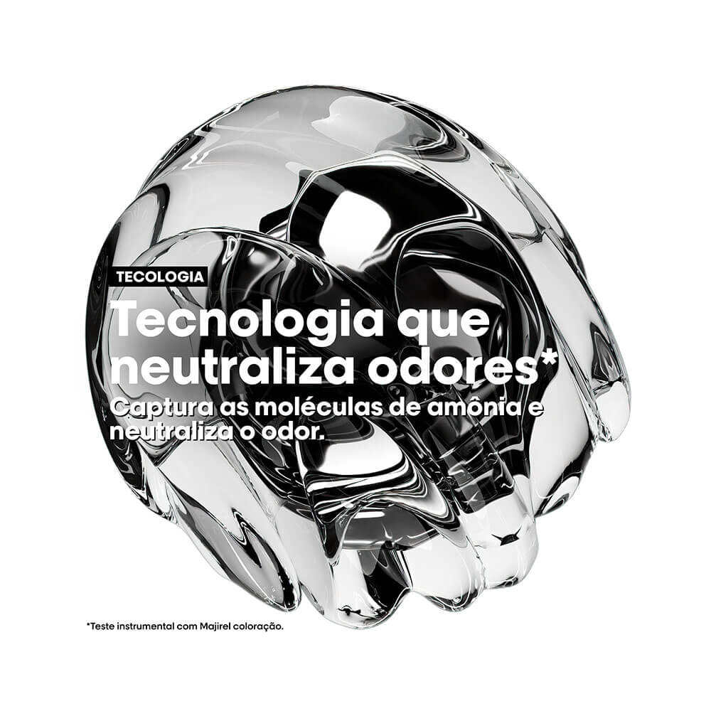 Ilustração de tecnologia que neutraliza odores na coloração Majirel.