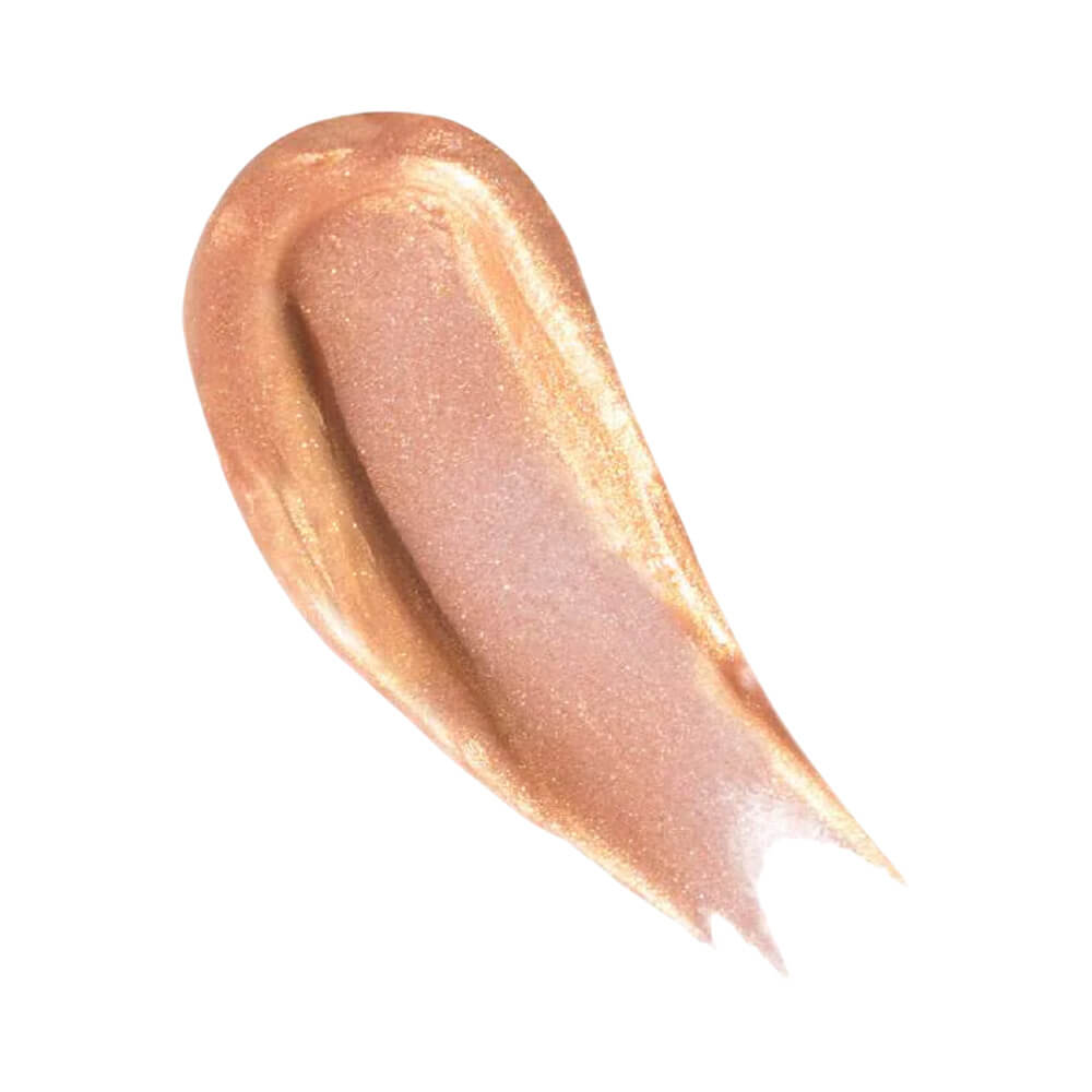 Textura do primer facial aplicada na pele mostrando acabamento iluminado