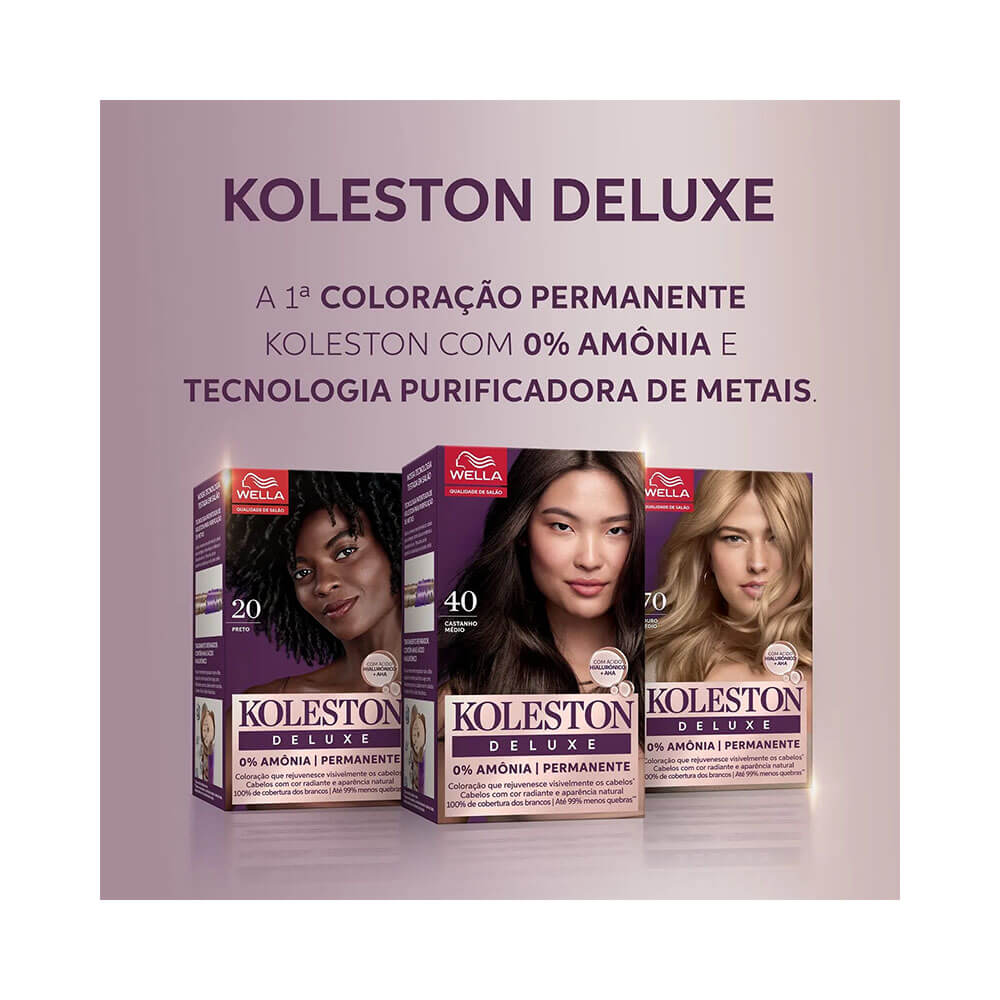 Caixas de coloração Koleston Deluxe com tecnologia purificadora de metais e 0% amônia