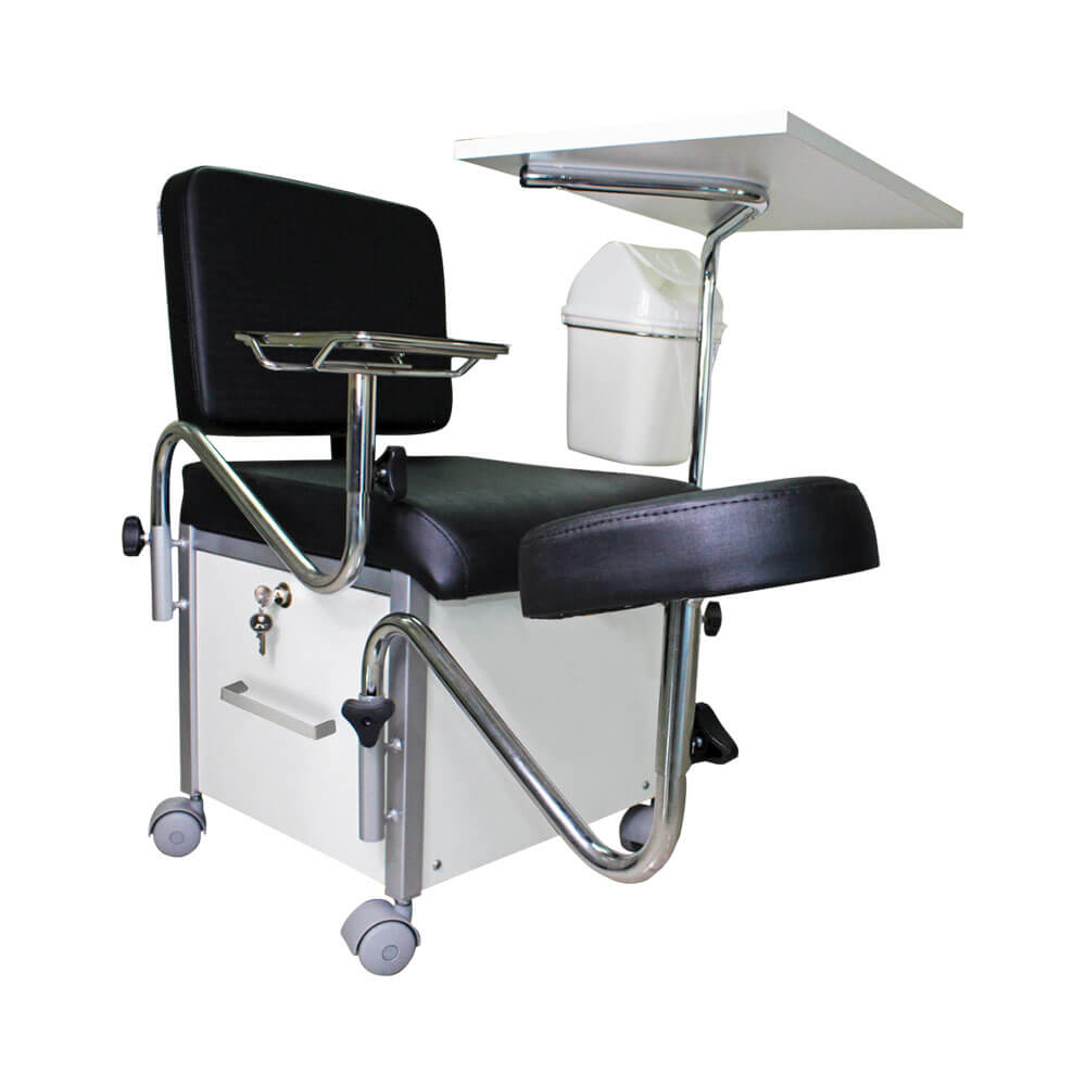 Cadeira Ciranda Kixiki Vicenza vista lateral com acessórios