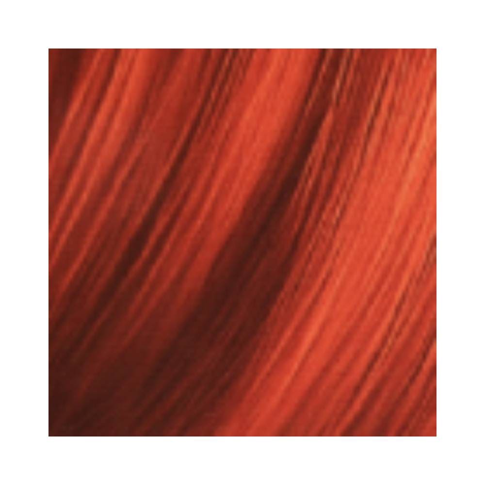 Detalhe da cor Conhaque aplicada em fios com reflexos cobre-averelhados