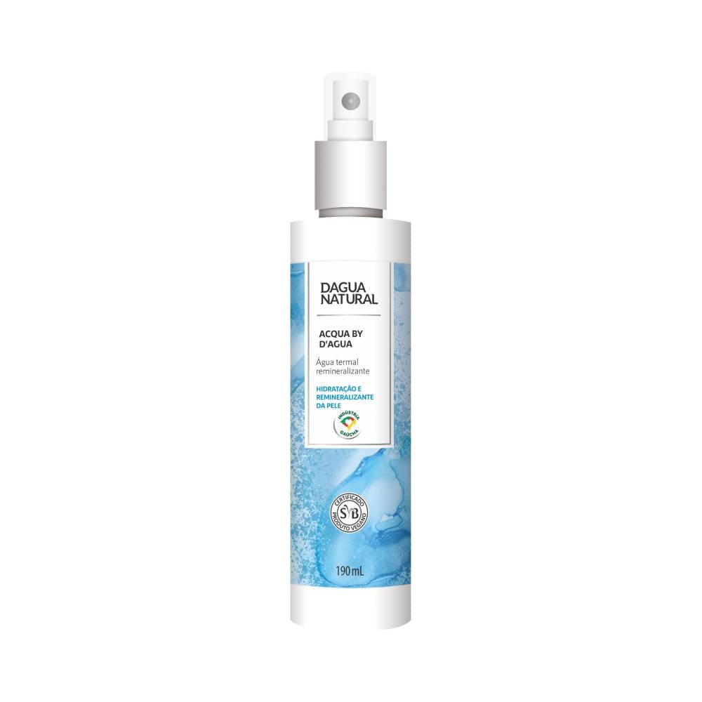Frasco Acqua Termal D'água Natural 190ml - vista frontal com spray