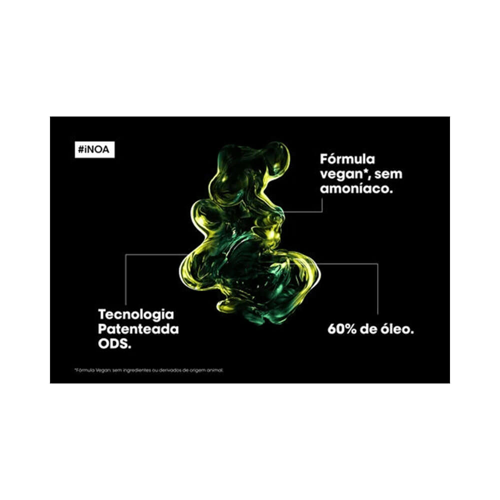Tubo de coloração L'Oréal Professionnel Inoa com destaque para embalagem sustentável