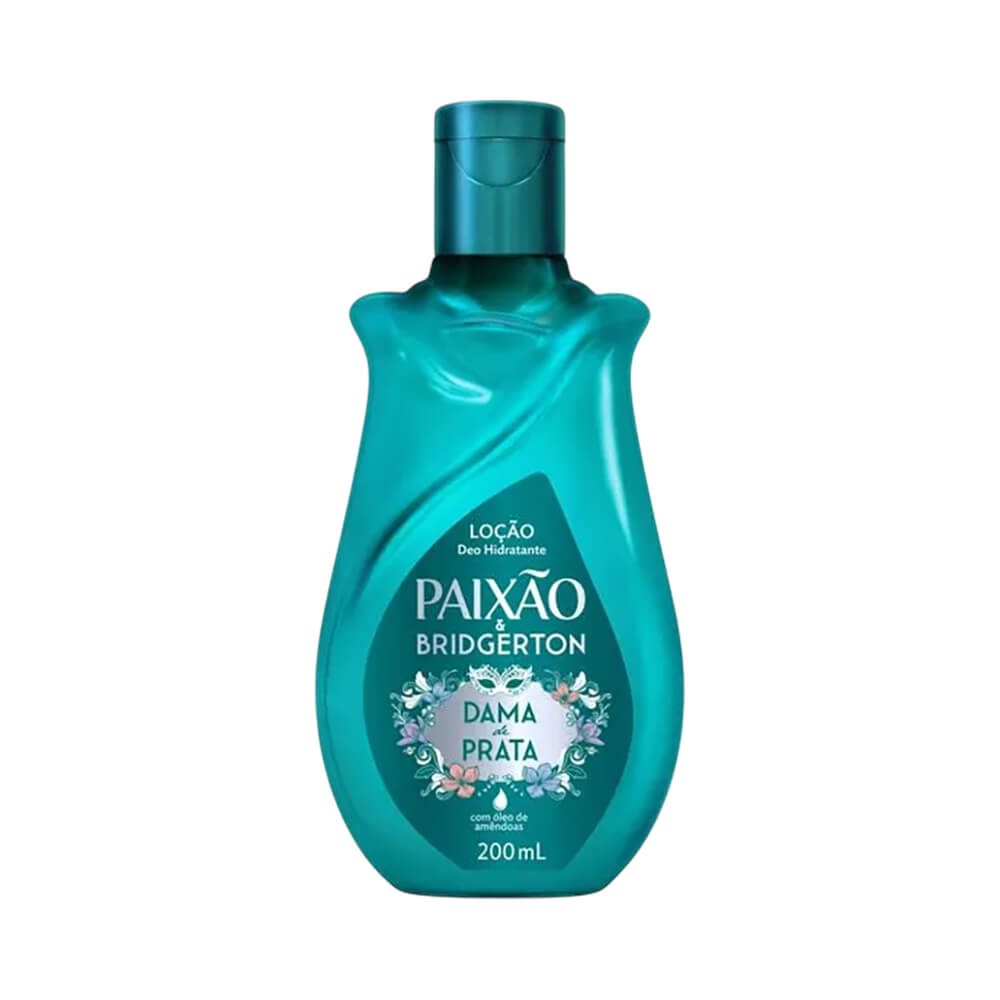 Frontal do Creme Corporal Paixão Bridgerton Dama de Prata 200ml