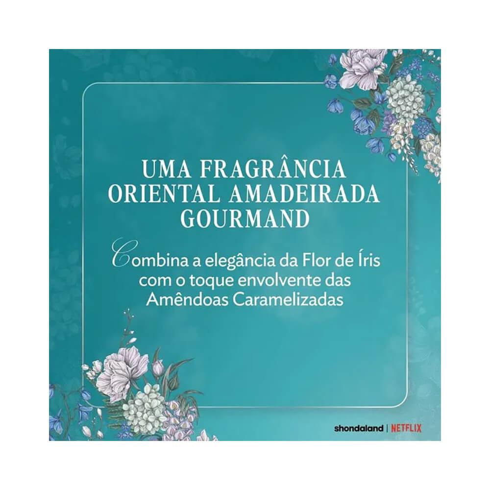 Descrição da fragrância do Creme Corporal Paixão Bridgerton Dama de Prata