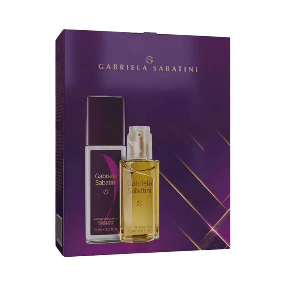 Caixa do Kit Gabriela Sabatini com Eau De Toilette e Parfum Deodorant