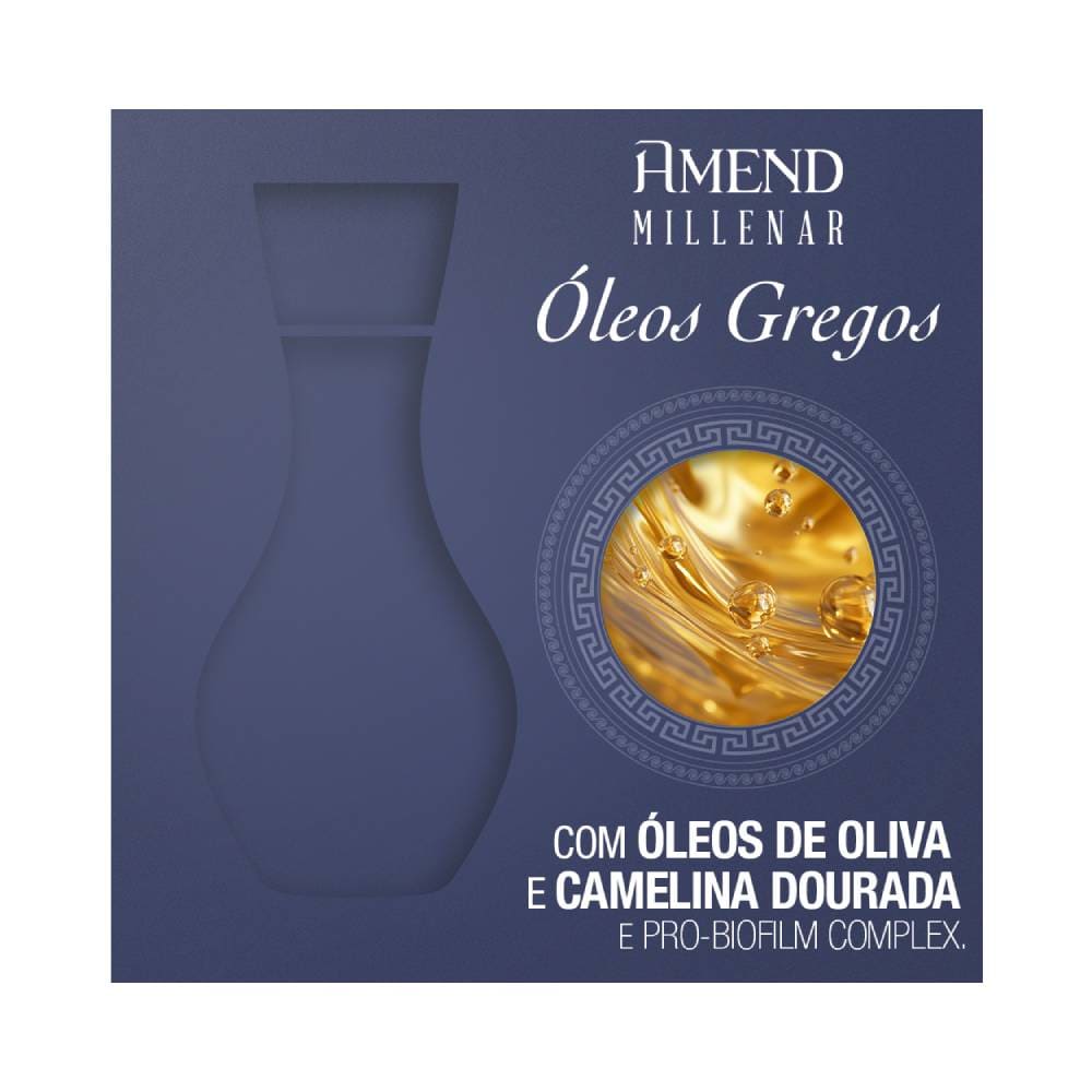 Imagem destacando fórmula com óleos de oliva e camelina dourada do Balm Selante Amend