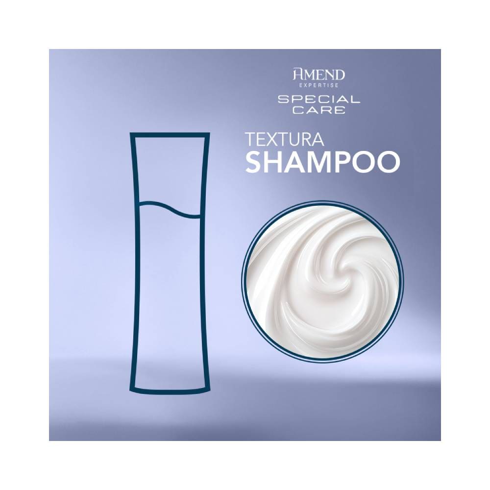 Textura cremosa do shampoo Amend Expertise Special Care Anticaspa