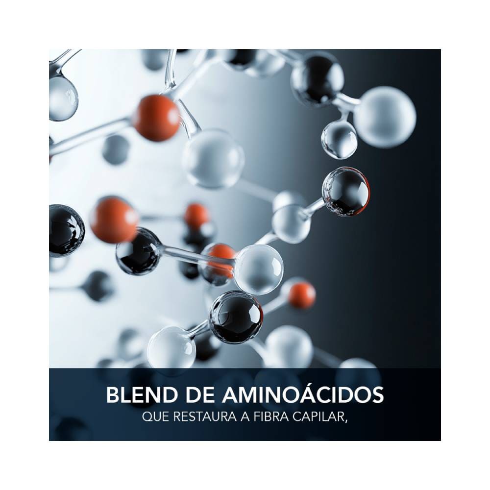 Moléculas do blend de aminoácidos no shampoo Amend Expertise Special Care Anticaspa