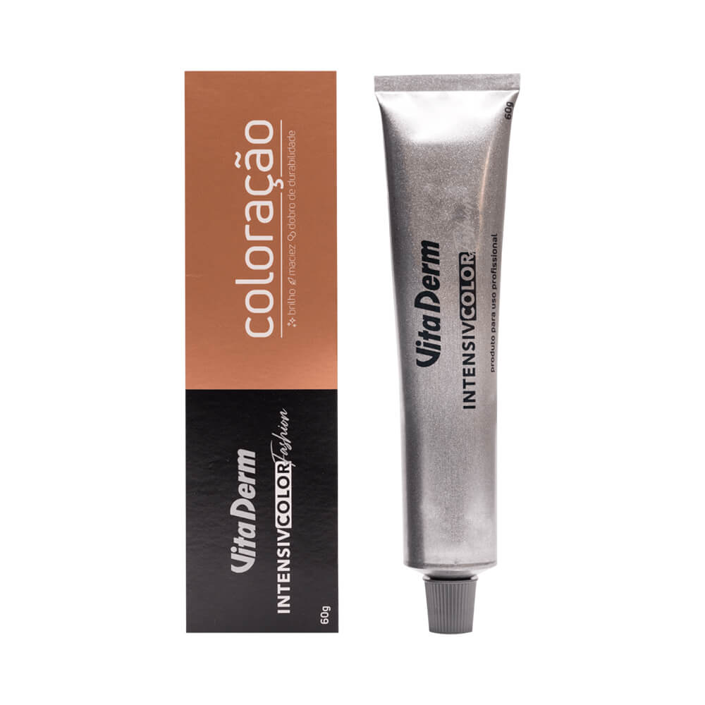 Embalagem da Coloração Vita Derm Intensiv Color 9.89 Louro Muito Claro Pérola 60g