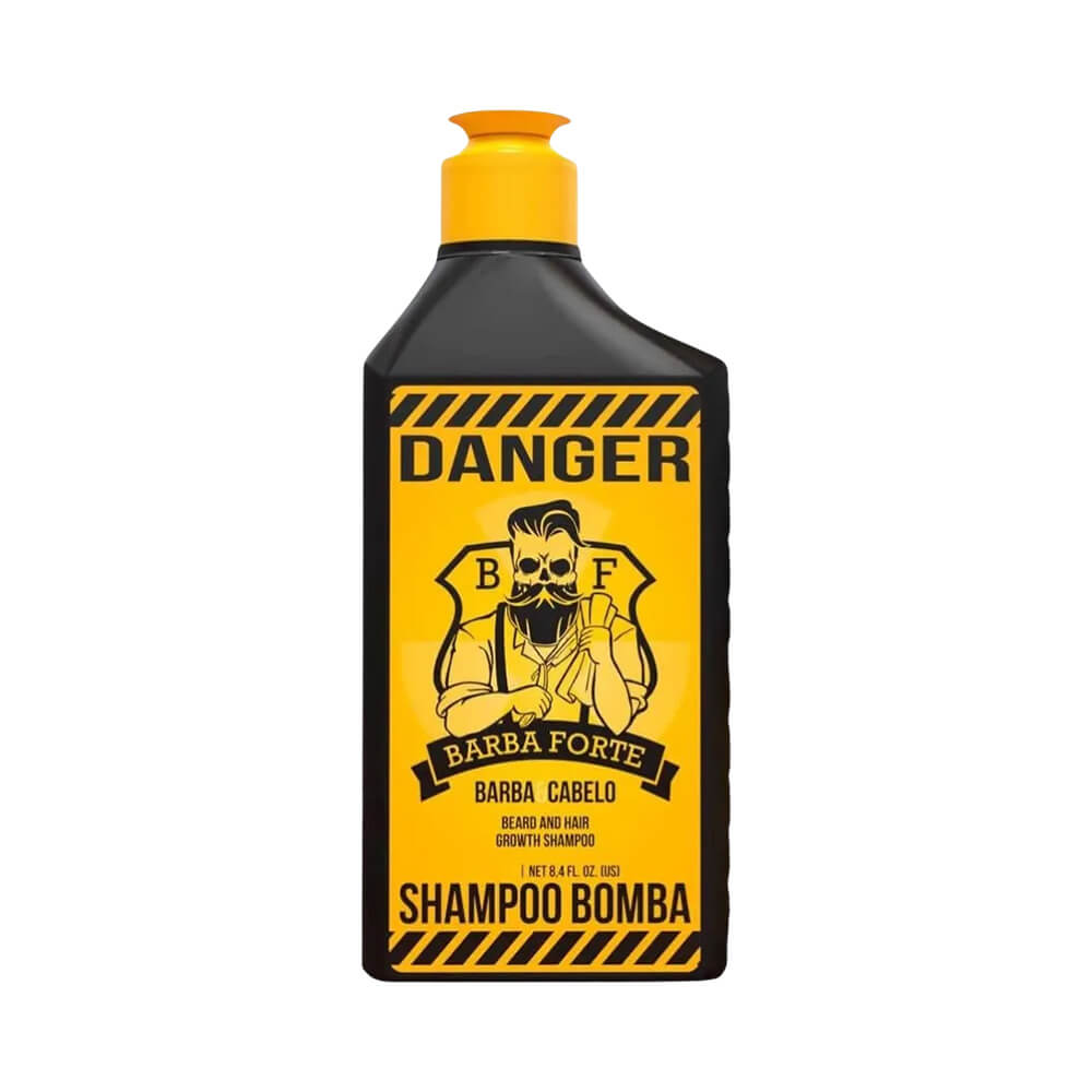 Frasco do Shampoo Bomba Danger Barba Forte