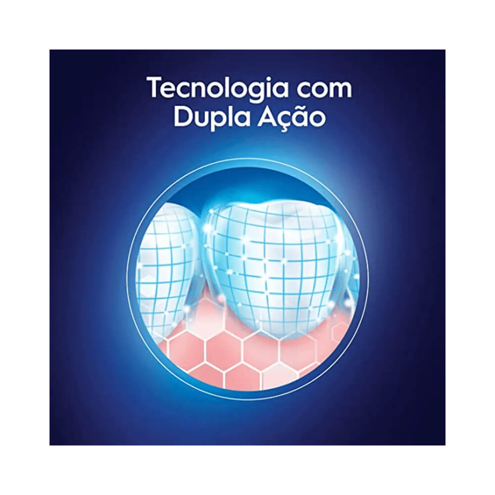 Imagem ilustrativa de dentes protegidos e gengivas saudáveis com tecnologia Oral-B