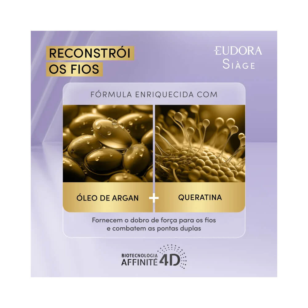 Fórmula do CC Cream Siàge com óleo de argan e queratina