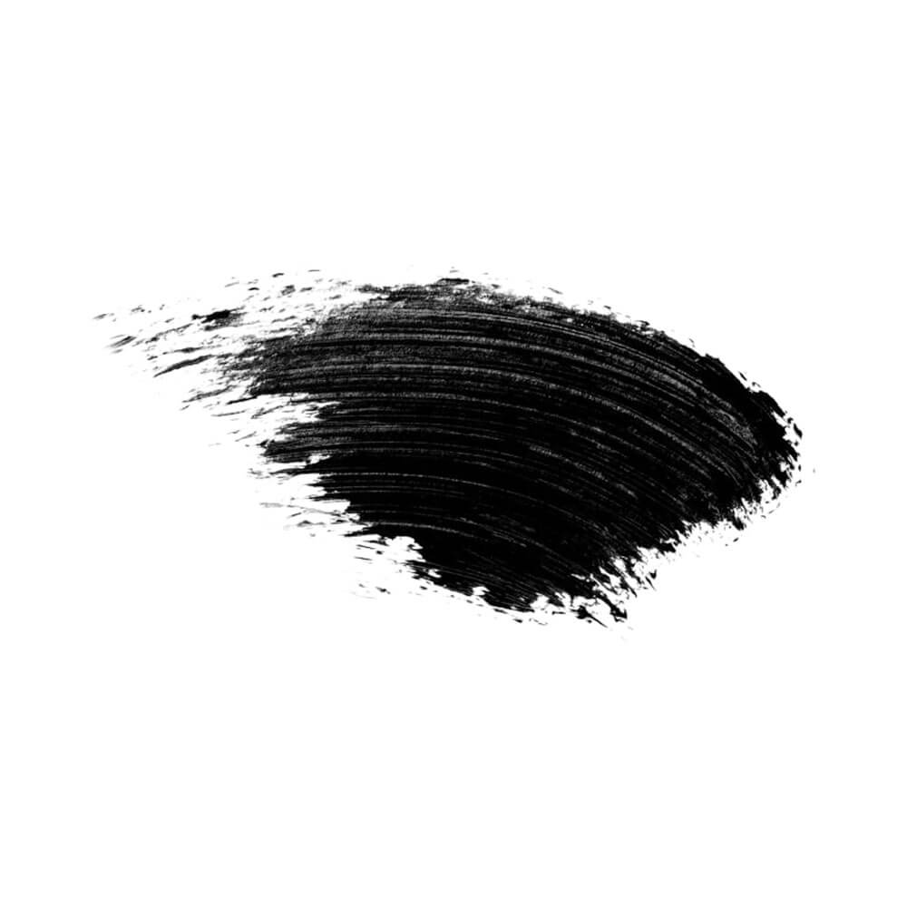 Traço da Máscara de Cílios Vult Extreme Super Lashes mostrando textura e cor preta intensa