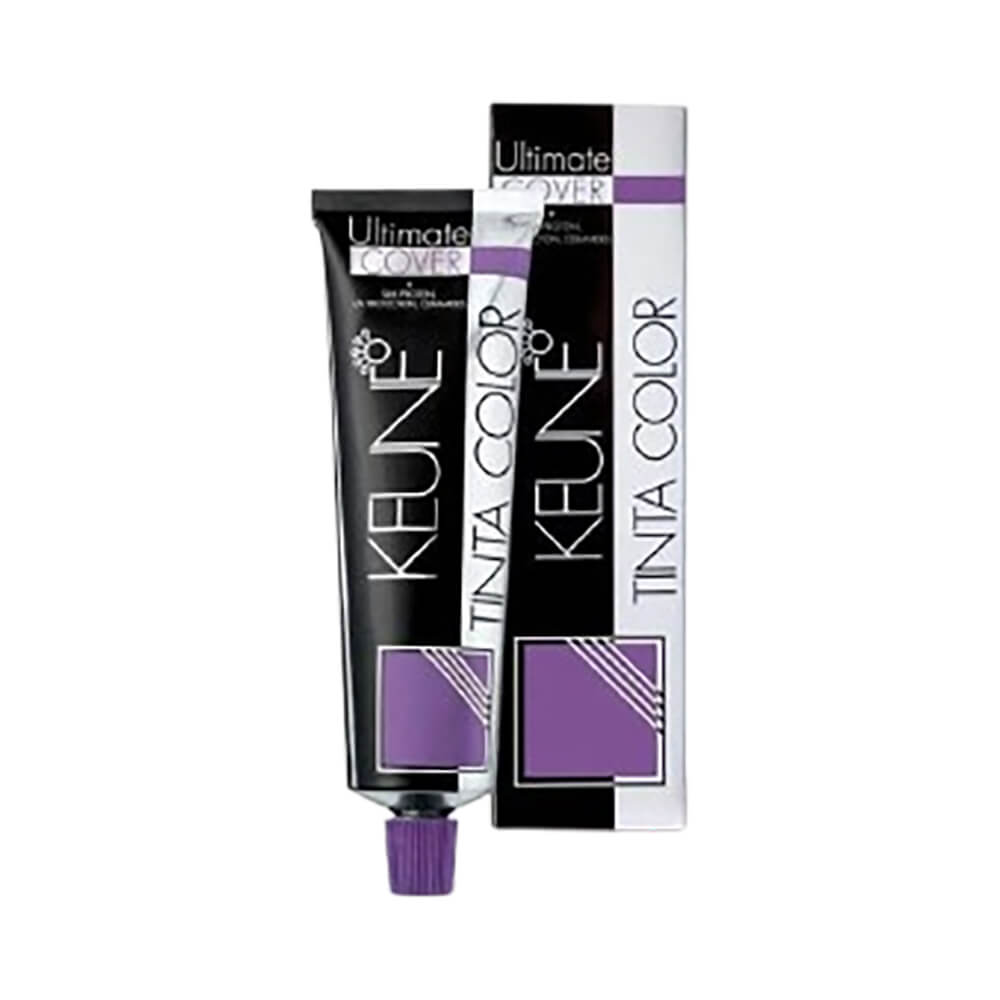 Embalagem e tubo da coloração Keune Tinta Color Ultimate Cover 6.00 Louro Escuro