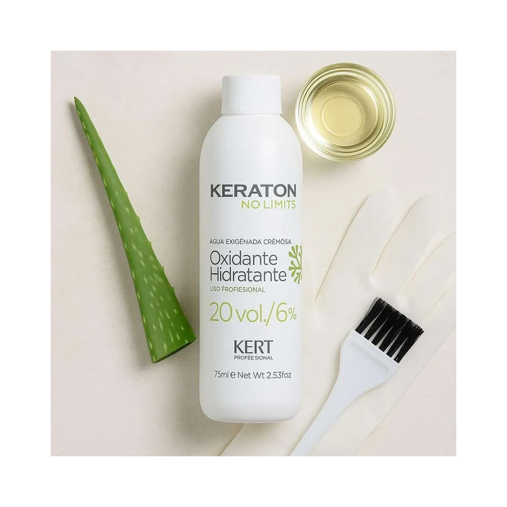 Água Oxigenada Keraton No Limits 20 Volumes 75ml com elementos naturais para hidratação
