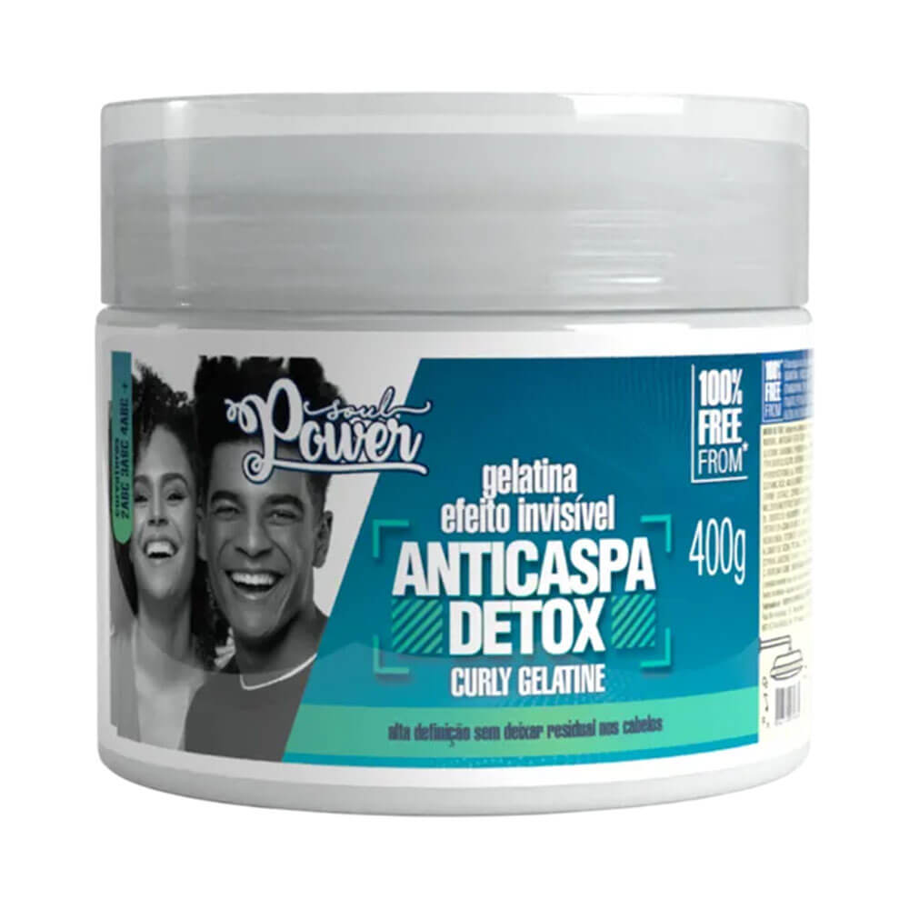 Gelatina Capilar Soul Power Anticaspa Detox Efeito Invisível 400g