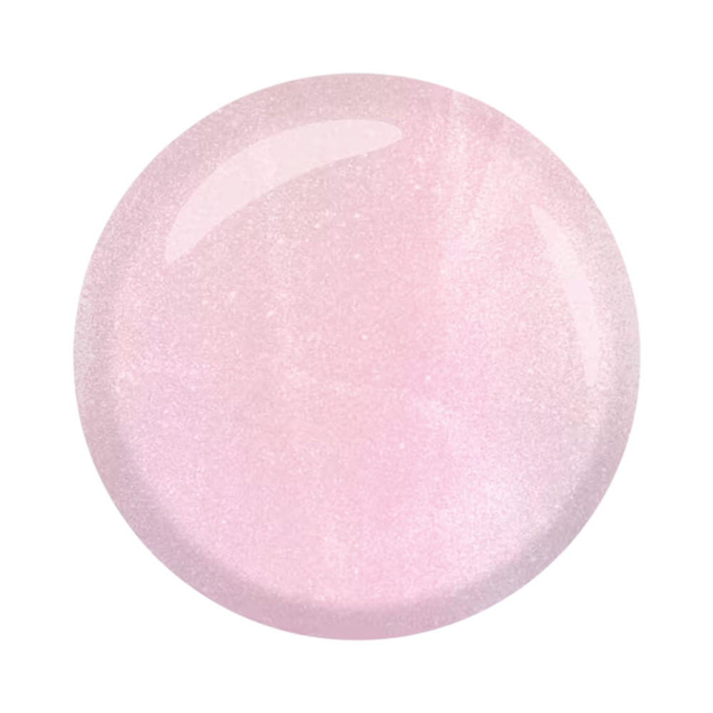 Amostra da cor rosa suave cintilante do esmalte Impala Ju Paes Regras do Jogo