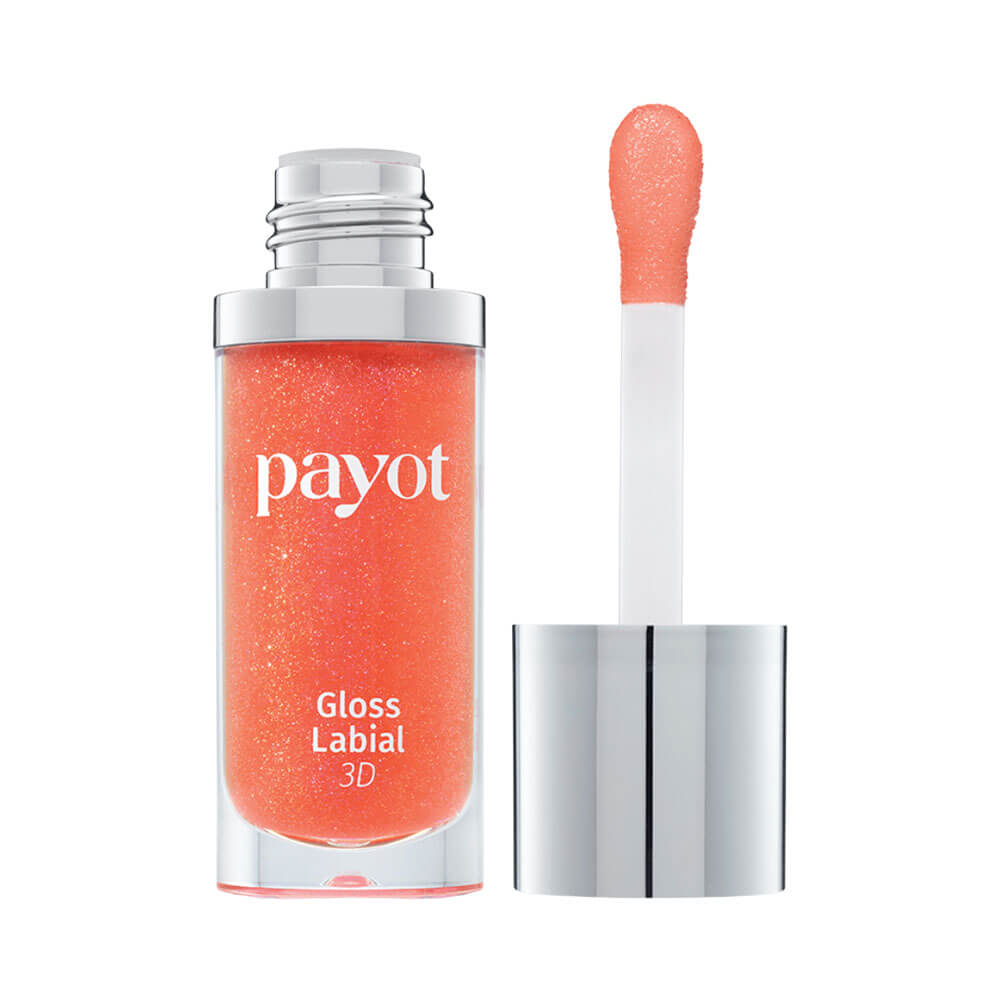 Gloss Labial 3D Payot Coral 10 com aplicador visível e textura leve