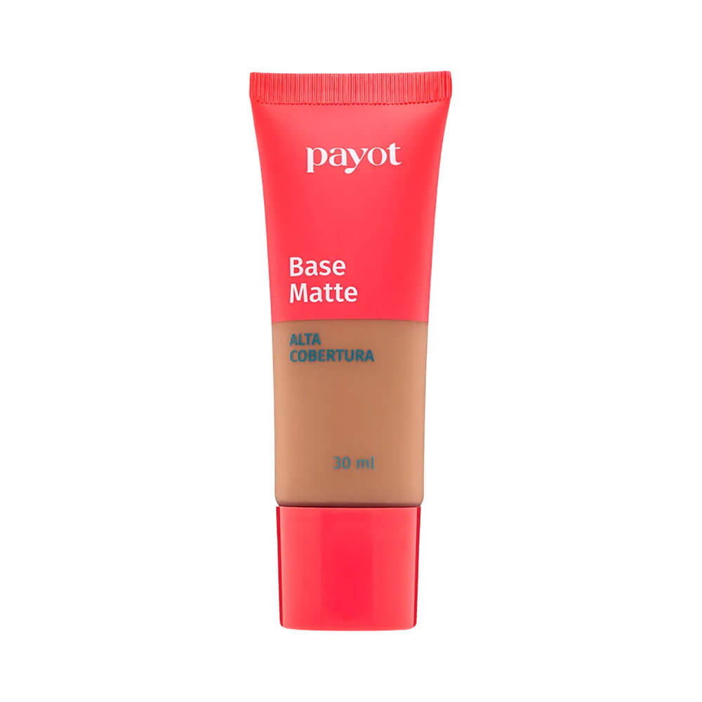Base Líquida Payot Matte Alta Cobertura Cor 7 em embalagem bisnaga 30 ml