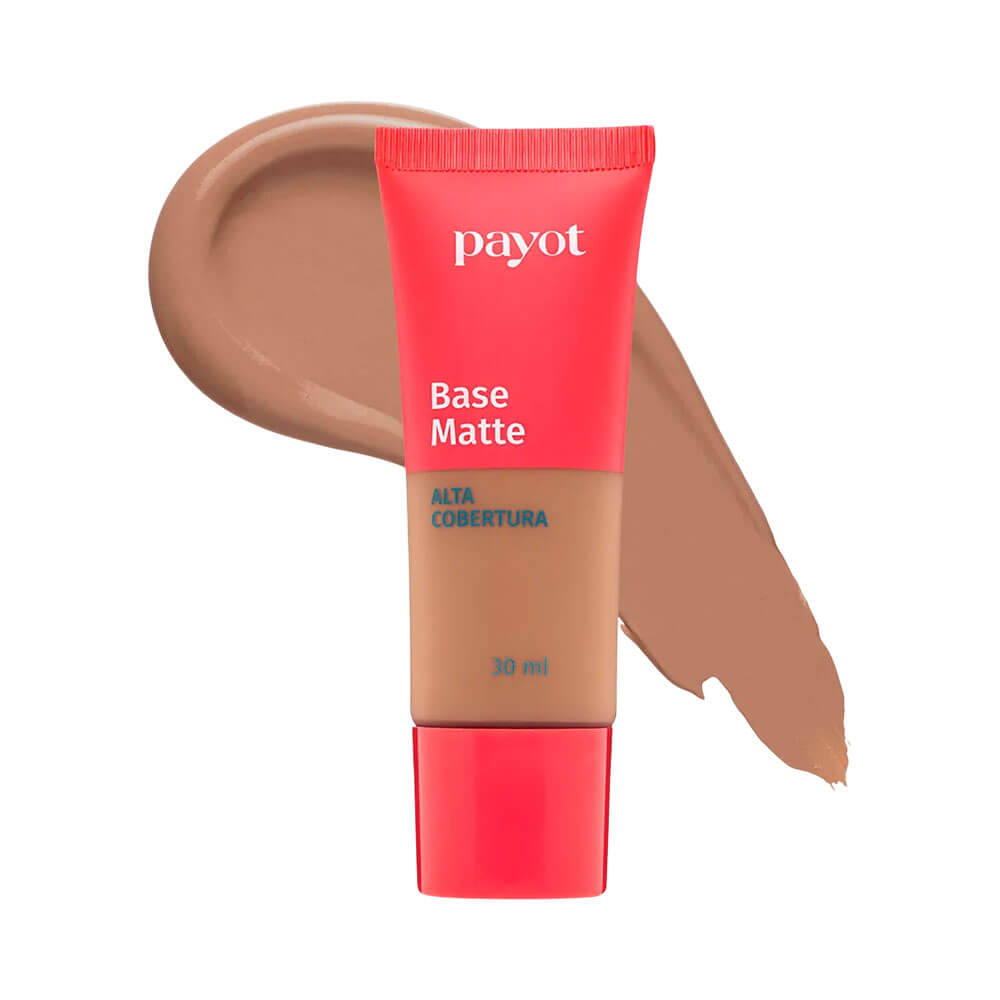 Base Líquida Payot Matte Cor 7 com textura cremosa e acabamento matte