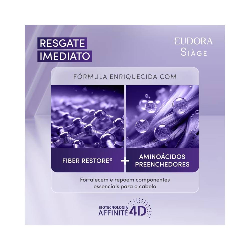 Imagem explicativa da fórmula enriquecida do Água Lamelar Siàge Resgate Imediato