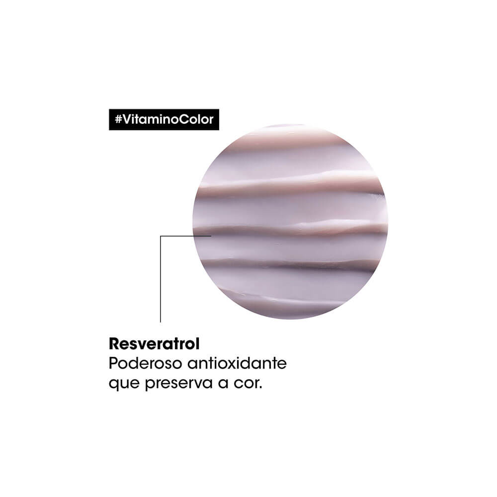 Textura cremosa do produto Vitamino Color com resveratrol