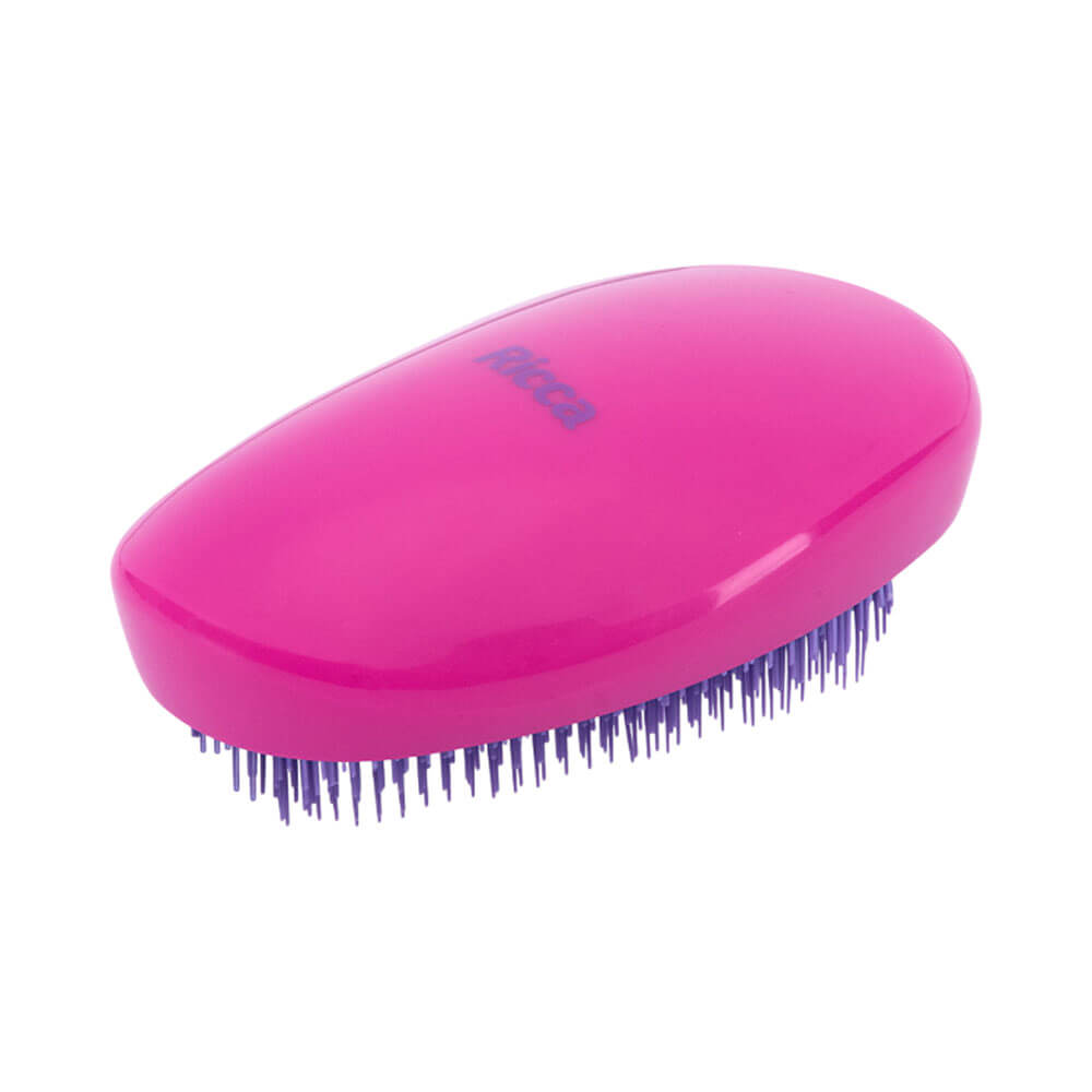 Detalhe das cerdas da Escova Ricca Flex Hair Rosa