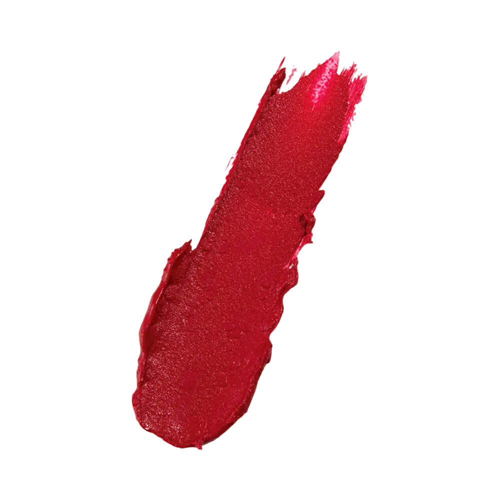 Textura cremosa e cor vermelha vibrante do Batom Dailus Cremoso Vegano Divina