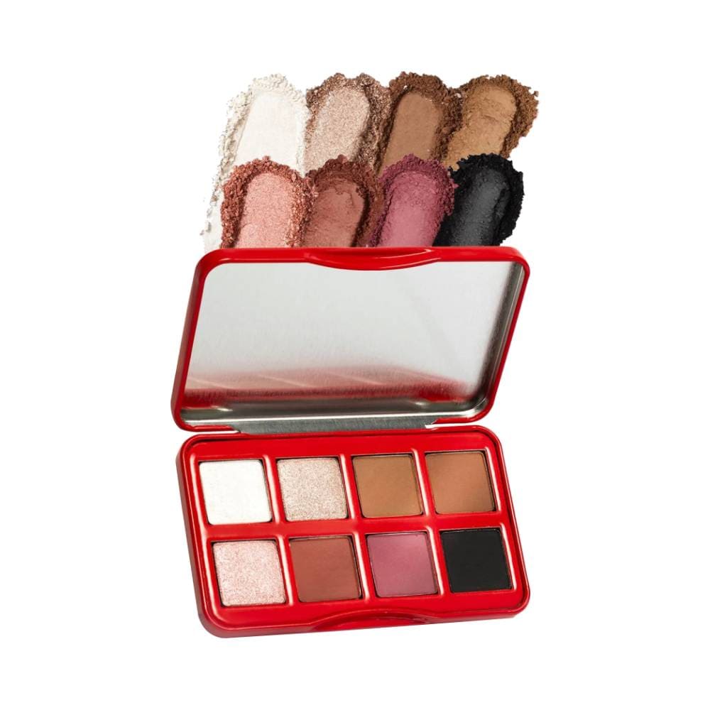 Paleta de sombras Bruna Tavares Coca-Cola Refresh Yourself aberta mostrando cores variadas