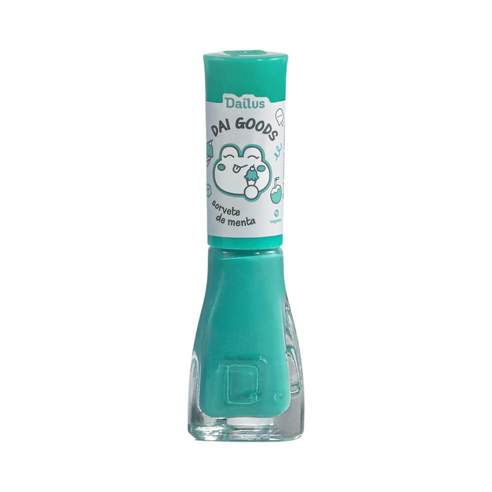 Esmalte Dailus Dai Goods Sorvete de Menta frasco com esmalte verde menta